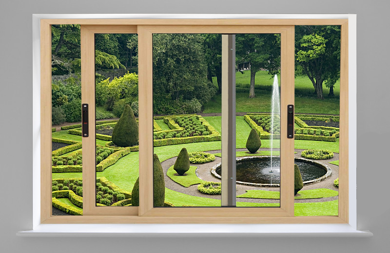 视野开阔,方便清洁,安全可靠,使用寿命长的新型窗户;   断桥铝推拉窗